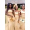 Long Yellow Mermaid One Shoulder Bridesmaid Dresses 902331