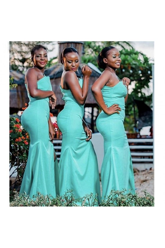 Long Mermaid One Shoulder Bridesmaid Dresses 902342