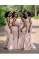 Long Pink Mermaid V Neck Bridesmaid Dresses 902359 Long Pink Mermaid V Neck Bridesmaid Dresses 902359