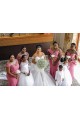 Long Mermaid Off the Shoulder Plus Size Bridesmaid Dresses 902362