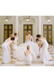 Long White Mermaid Floor Length Bridesmaid Dresses 902369