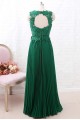 Long Green Lace and Chiffon Floor Length Bridesmaid Dresses 902380