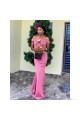 Long Mermaid Off the Shoulder Pink Bridesmaid Dresses 902395 Long Mermaid Off the Shoulder Pink Bridesmaid Dresses 902395