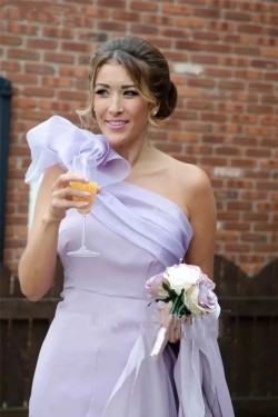 Long Mermaid One Shoulder Bridesmaid Dresses 902398