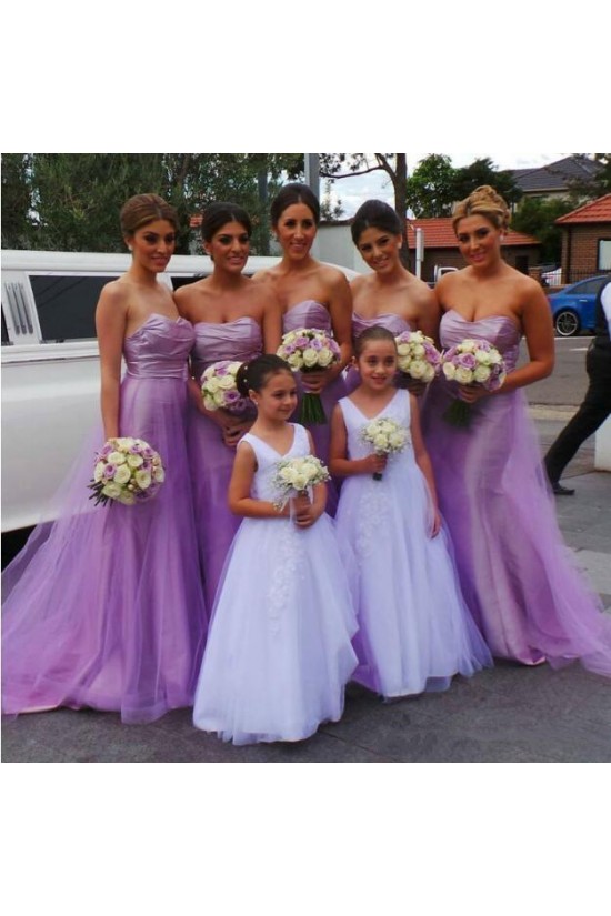 Long Strapless Bridesmaid Dresses 902402