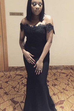 Long Mermaid Off the Shoulder Floor Length Bridesmaid Dresses 902405