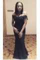 Long Mermaid Off the Shoulder Floor Length Bridesmaid Dresses 902405