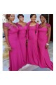 Long Fuchsia Mermaid Bridesmaid Dresses 902406