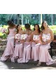 Long Pink Mermaid Sweetheart Bridesmaid Dresses 902413