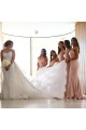 Long Pink Mermaid Sweetheart Bridesmaid Dresses 902413