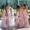 Long Pink Mermaid Sweetheart Bridesmaid Dresses 902413