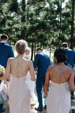 Sheath/Column V Neck Long Bridesmaid Dresses 902417