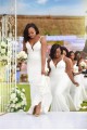 Long White Mermaid Bridesmaid Dresses 902419