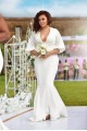 Long White Mermaid Bridesmaid Dresses 902419