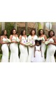 Long White Mermaid Bridesmaid Dresses 902419