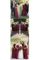 Long Spaghetti Straps Chiffon Bridesmaid Dresses 902440