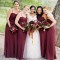 Long Spaghetti Straps Chiffon Bridesmaid Dresses 902440
