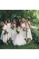 Asymmetrical White Chiffon Bridesmaid Dresses 902443