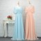 Long Chiffon Floor Length Bridesmaid Dresses 902444