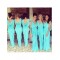 Long Chiffon V Neck Floor Length Bridesmaid Dresses 902451