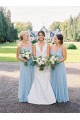 Long Blue Chiffon Floor Length Bridesmaid Dresses 902453 Long Blue Chiffon Floor Length Bridesmaid Dresses 902453