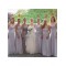 Empire Long Grey Chiffon Bridesmaid Dresses 902456