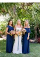 Long Royal Blue Chiffon Floor Length Bridesmaid Dresses 902459