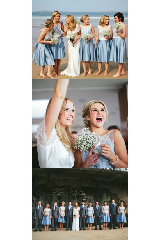 Short Lace Bridesmaid Dresses 902461
