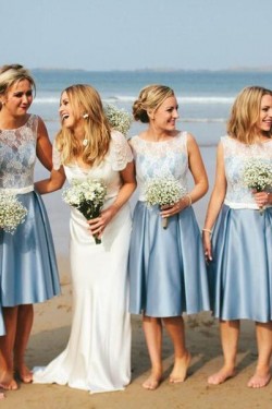 Short Lace Bridesmaid Dresses 902461
