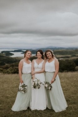 Long Tulle Floor Length Bridesmaid Dresses 902464