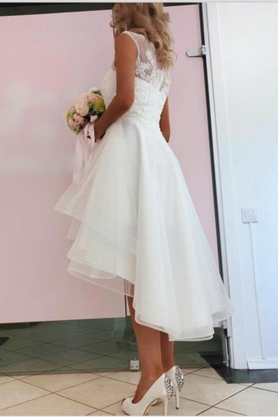 High Low Short Lace Wedding Dresses Bridal Gowns 903003