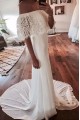 Long Chiffon and Lace Wedding Dresses Bridal Gowns 903012