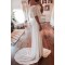 Long Chiffon and Lace Wedding Dresses Bridal Gowns 903012