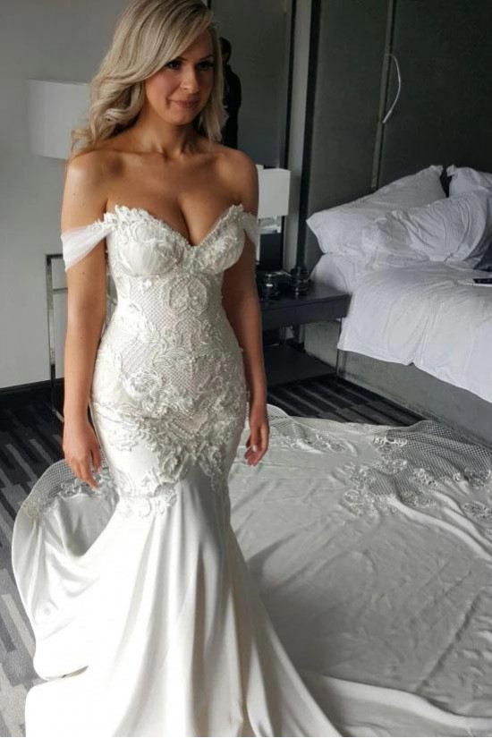 Mermaid Off the Shoulder Lace Wedding Dresses Bridal Gowns 903013 Mermaid Off the Shoulder Lace Wedding Dresses Bridal Gowns 903013