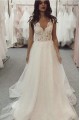 Lace and Tulle Long Wedding Dresses Bridal Gowns 903016