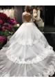 Elegant Long Sleeves Lace Wedding Dresses Bridal Gowns 903018