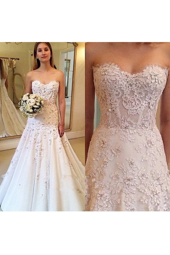 A-Line Sweetheart Lace Wedding Dresses Bridal Gowns 903020 A-Line Sweetheart Lace Wedding Dresses Bridal Gowns 903020