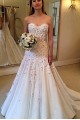 A-Line Sweetheart Lace Wedding Dresses Bridal Gowns 903020