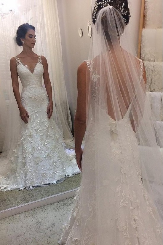 Elegant Mermaid Lace Wedding Dresses Bridal Gowns 903021 Elegant Mermaid Lace Wedding Dresses Bridal Gowns 903021