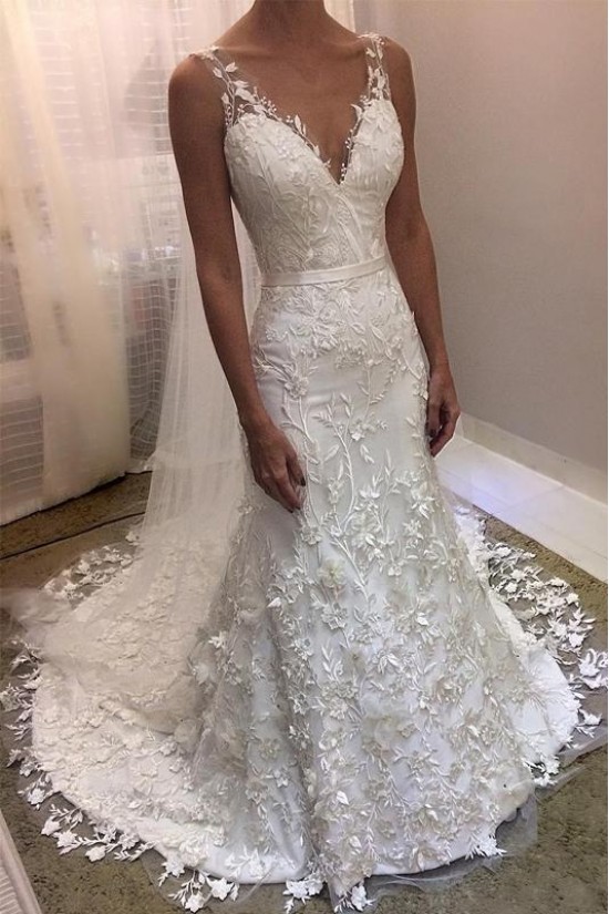 Elegant Mermaid Lace Wedding Dresses Bridal Gowns 903021 Elegant Mermaid Lace Wedding Dresses Bridal Gowns 903021