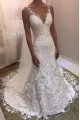 Elegant Mermaid Lace Wedding Dresses Bridal Gowns 903021