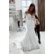 Mermaid Lace Long Sleeves Wedding Dresses Bridal Gowns 903032