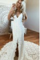 Mermaid Spaghetti Straps Lace Wedding Dresses Bridal Gowns 903034