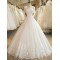 A-Line Off the Shoulder Lace Wedding Dresses Bridal Gowns with Short Sleeves 903040