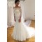 Elegant Mermaid Lace Wedding Dresses Bridal Gowns with Sleeves 903041