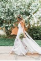 Lace Spaghetti Straps Wedding Dresses Bridal Gowns 903054