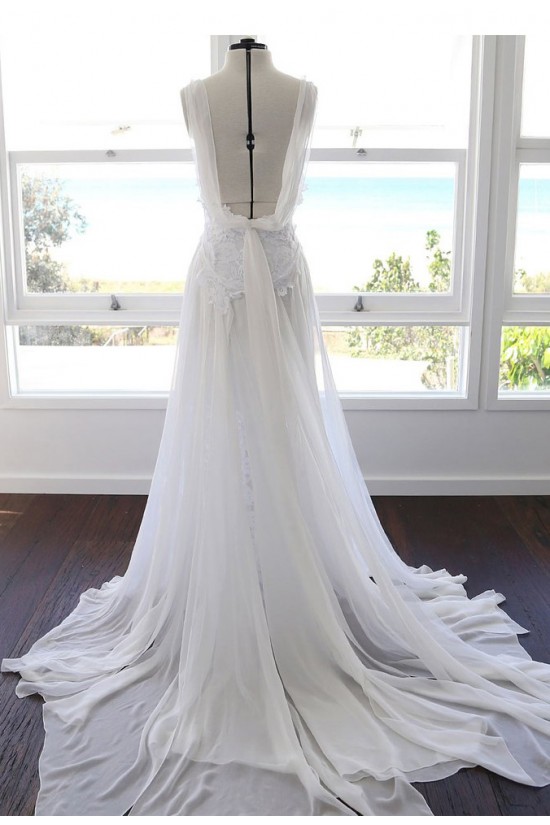 Lace Spaghetti Straps Wedding Dresses Bridal Gowns 903054