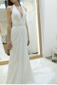 Long Halter Beaded V Neck Chiffon Wedding Dresses Bridal Gowns 903059 Long Halter Beaded V Neck Chiffon Wedding Dresses Bridal Gowns 903059