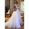 A-Line Lace and Tulle Wedding Dresses Bridal Gowns with Long Sleeves 903064