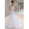 A-Line V Neck Lace Long Wedding Dresses Bridal Gowns 903066